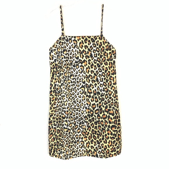 Zara Leopard Strappy Mini Dress NWT - Picture 2 of 8